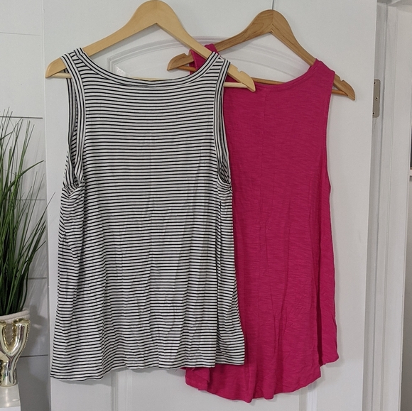 Two Old Navy Luxe Tank Tops Size Large - Picture 2 of 8